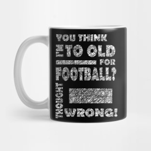 American Football Grandma Grandpa Touchdown saying Mug